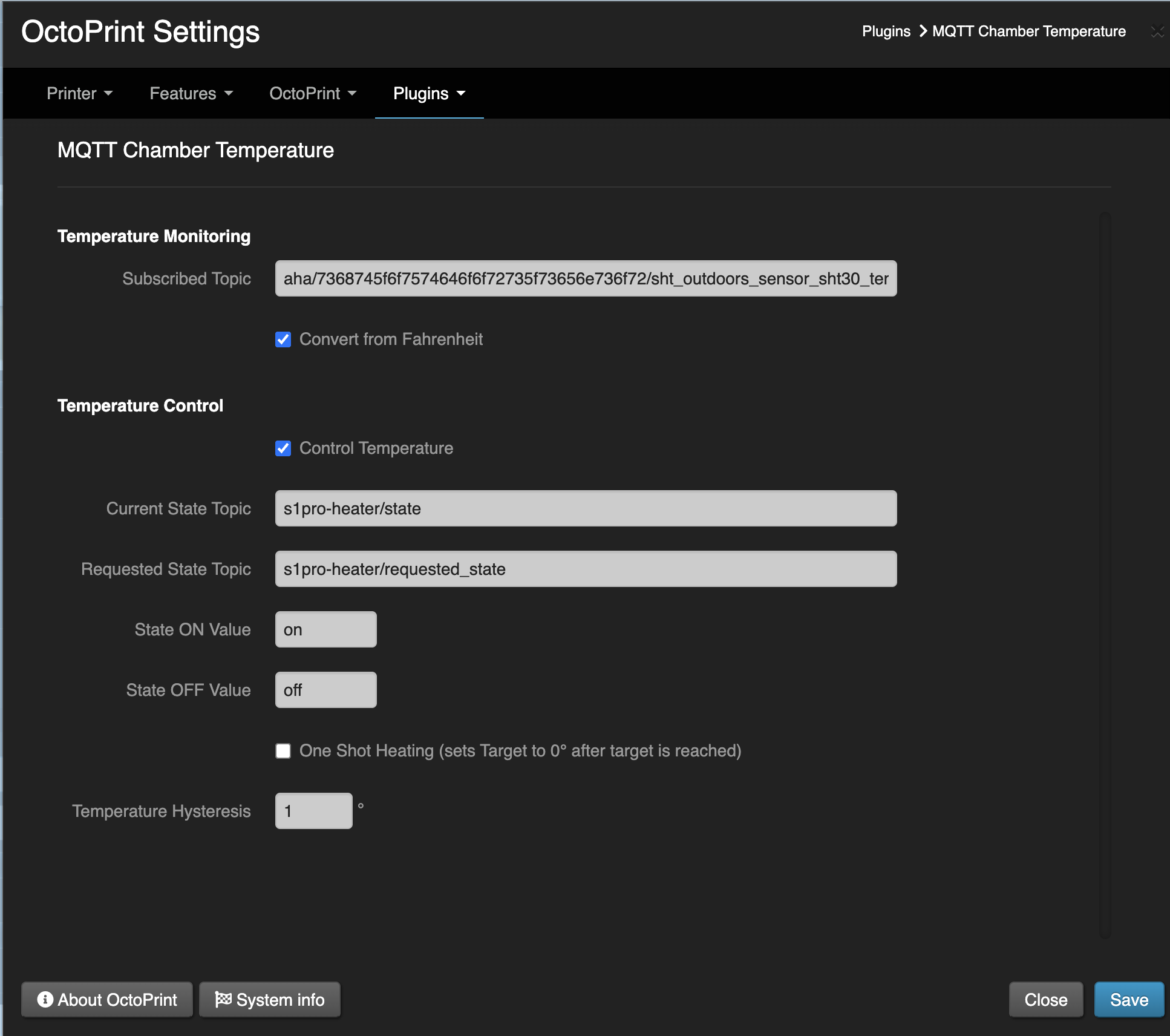 Plugin Settings