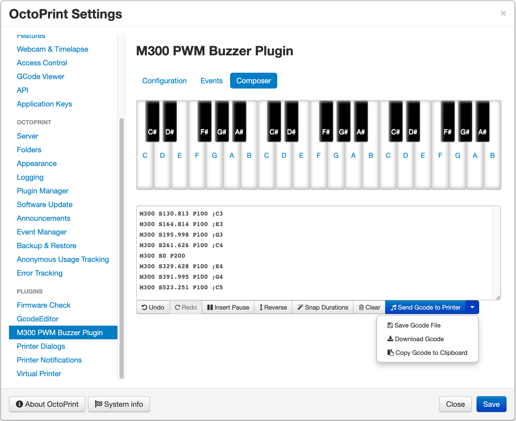 Composer Panel