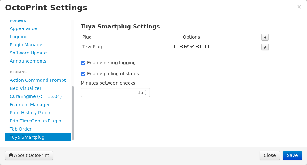settings